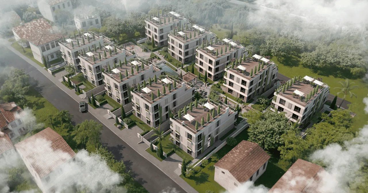 Neuer Luxuskomplex mit Pool in Tivat in Meeresnähe